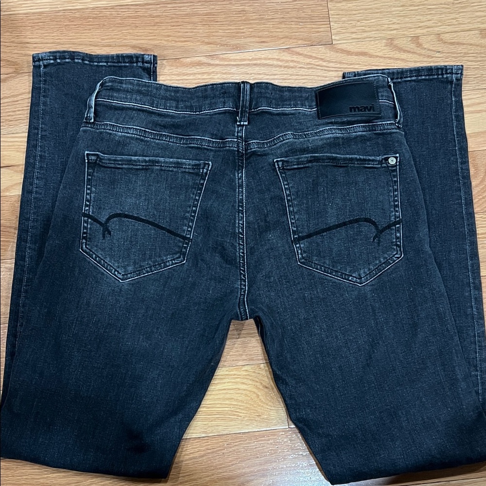 Mavi Men's Charcoal Slim Jeans